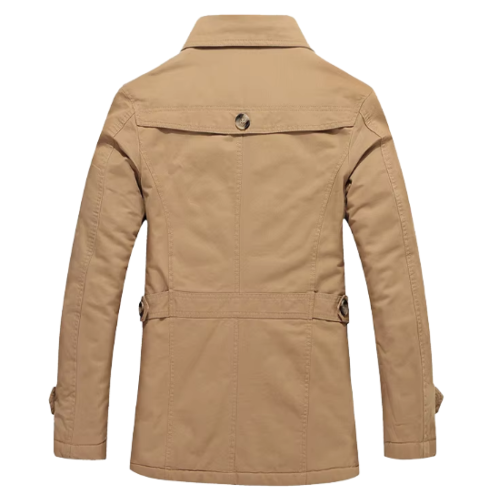 Elegant vattert trenchcoat