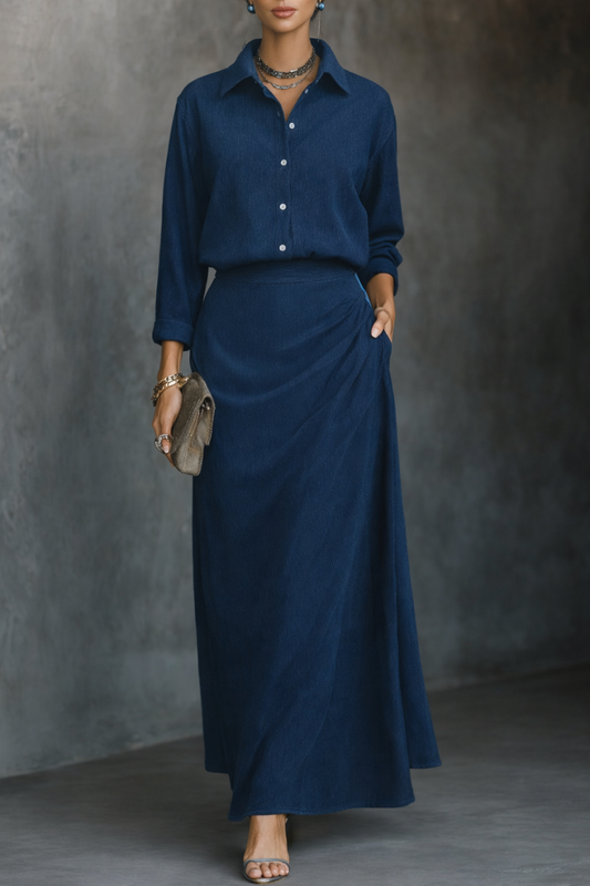 Sara™ | Elegant sett med lang skjørt
