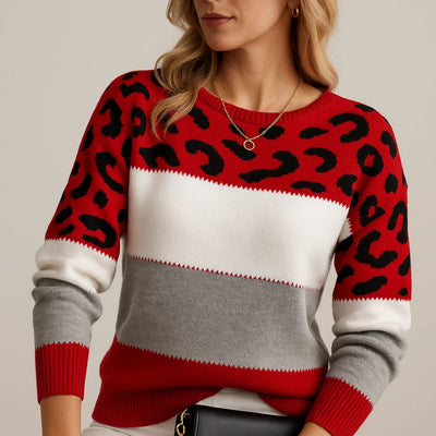 Pascaline | Leopardmønstret casual genser
