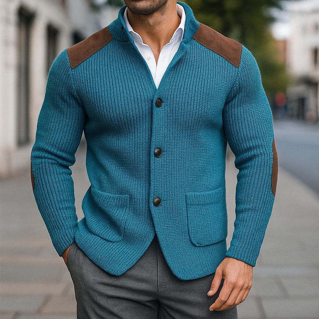 Strikket blazer med tekstur