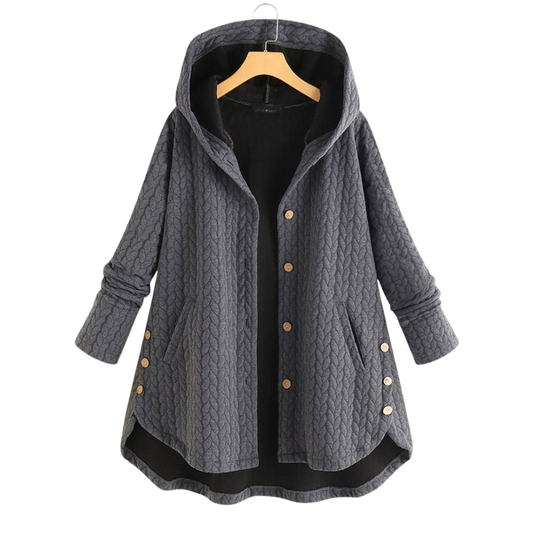 Josefin™ | Oversized jakke med hette
