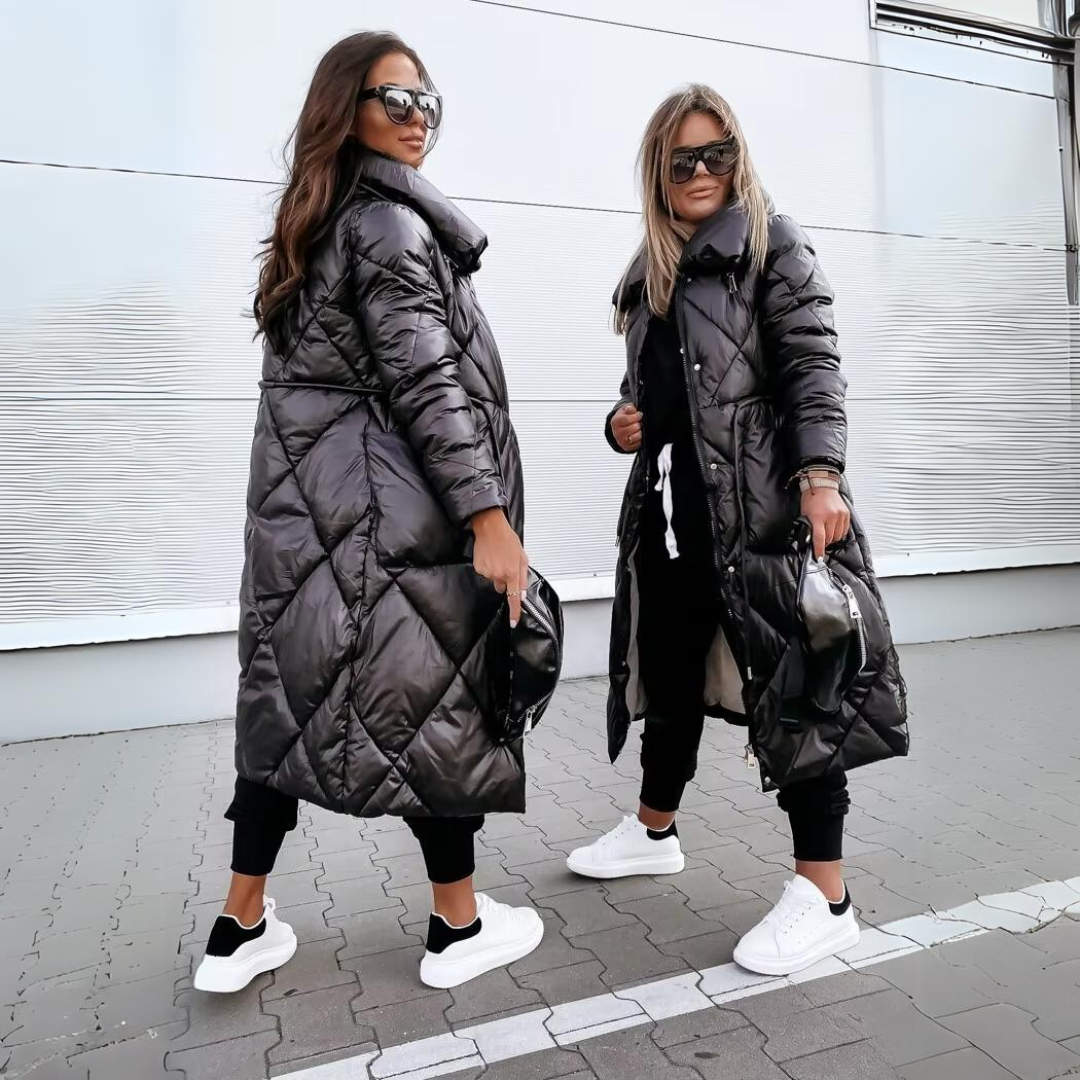 Elsa | Elegant og lett lang vattert kåpe