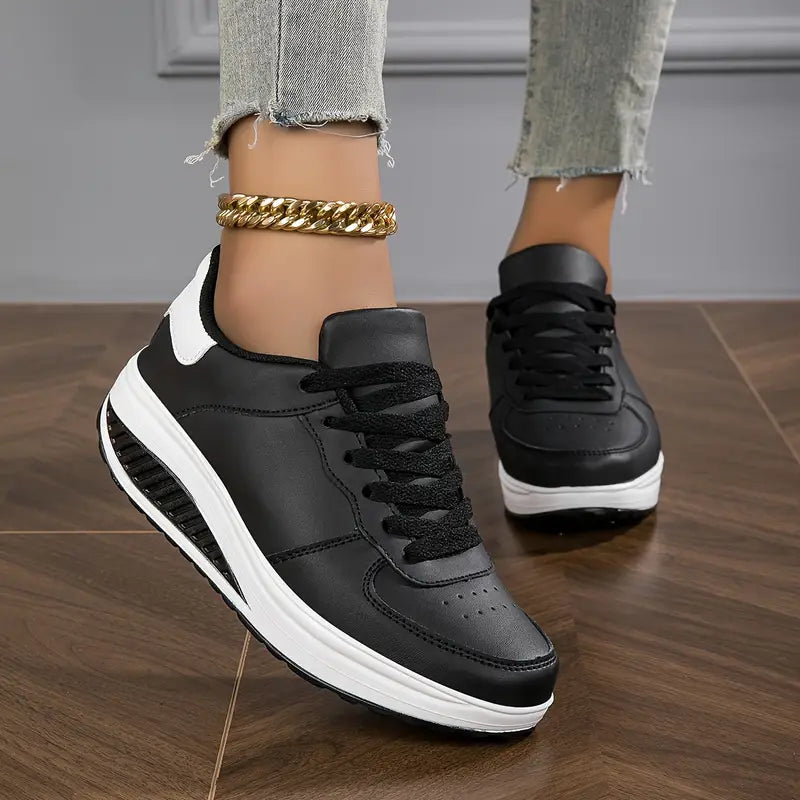 🔥 Kampanje siste dag 50% rabatt | Kyra | Ortopediske sneakers for dames moterikende plattformer