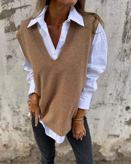 Bente | Komfortabel strikket vest