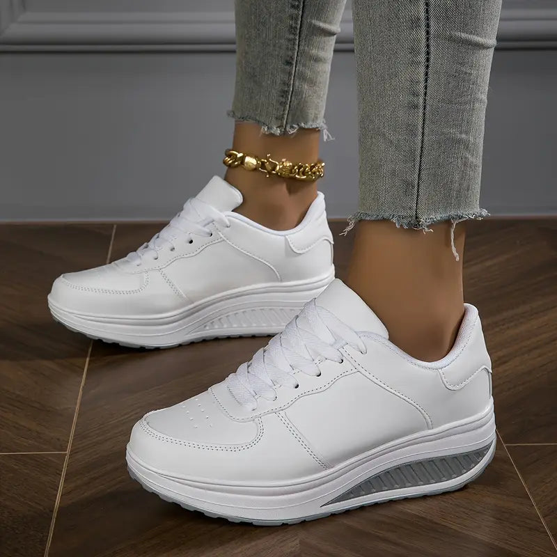 🔥 Kampanje siste dag 50% rabatt | Kyra | Ortopediske sneakers for dames moterikende plattformer