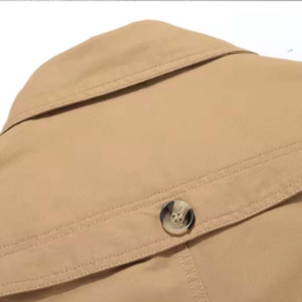 Elegant vattert trenchcoat