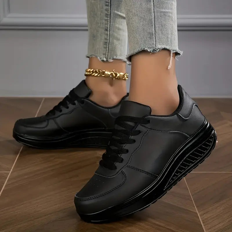 🔥 Kampanje siste dag 50% rabatt | Kyra | Ortopediske sneakers for dames moterikende plattformer