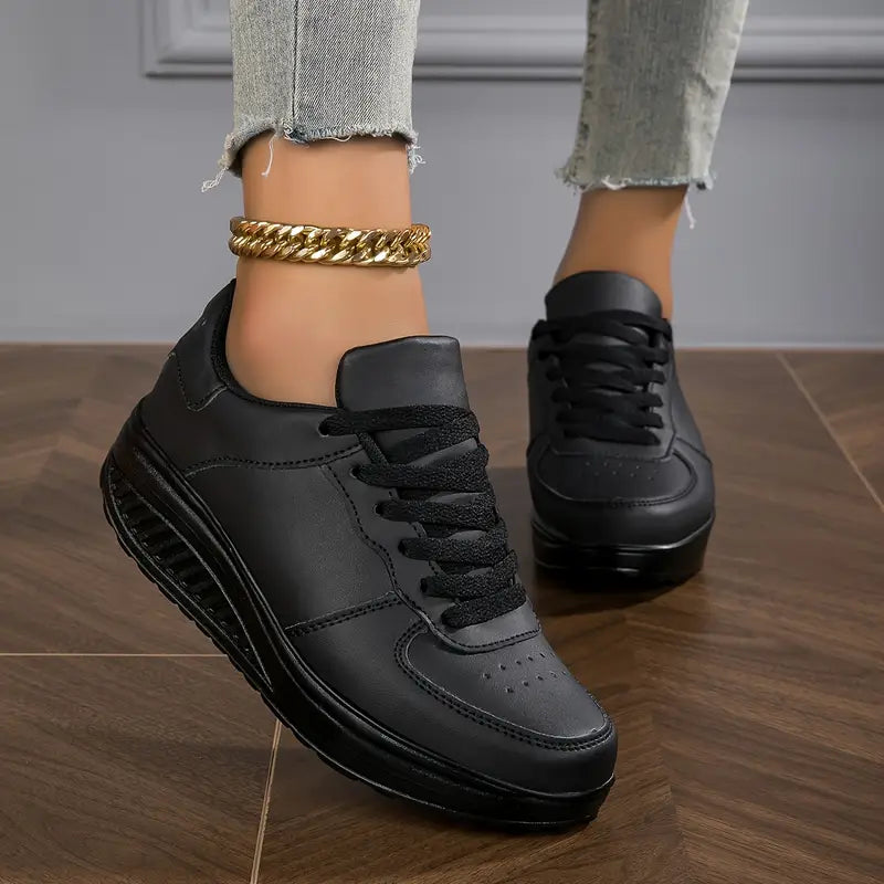 🔥 Kampanje siste dag 50% rabatt | Kyra | Ortopediske sneakers for dames moterikende plattformer