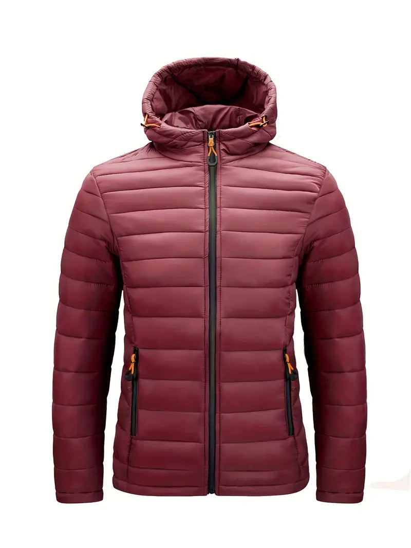 Elegant jakke med hette