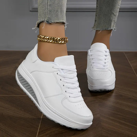 🔥 Kampanje siste dag 50% rabatt | Kyra | Ortopediske sneakers for dames moterikende plattformer