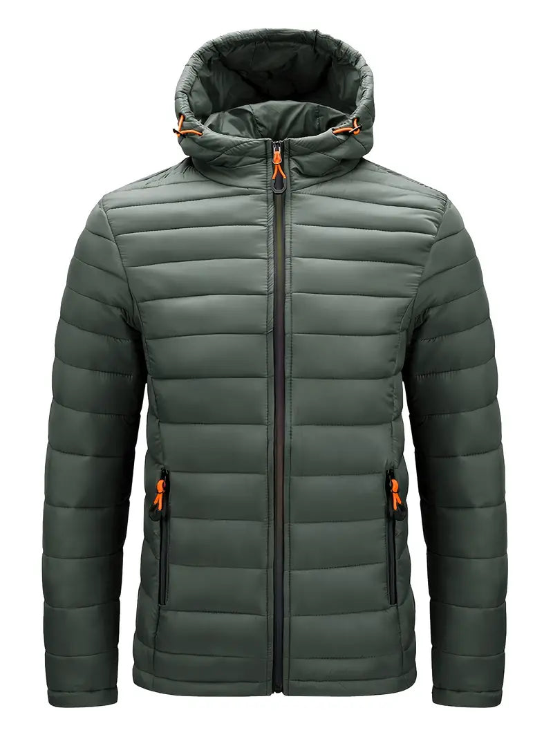 Elegant jakke med hette