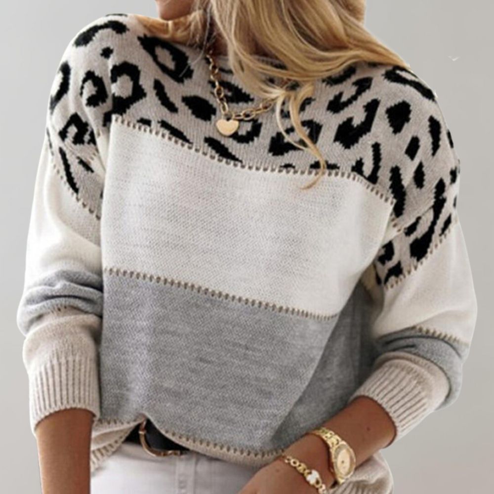 Pascaline | Leopardmønstret casual genser