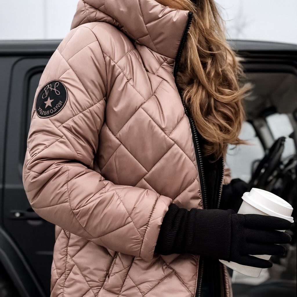 CELINA | Elegant vattert dunjakke i blouson-stil