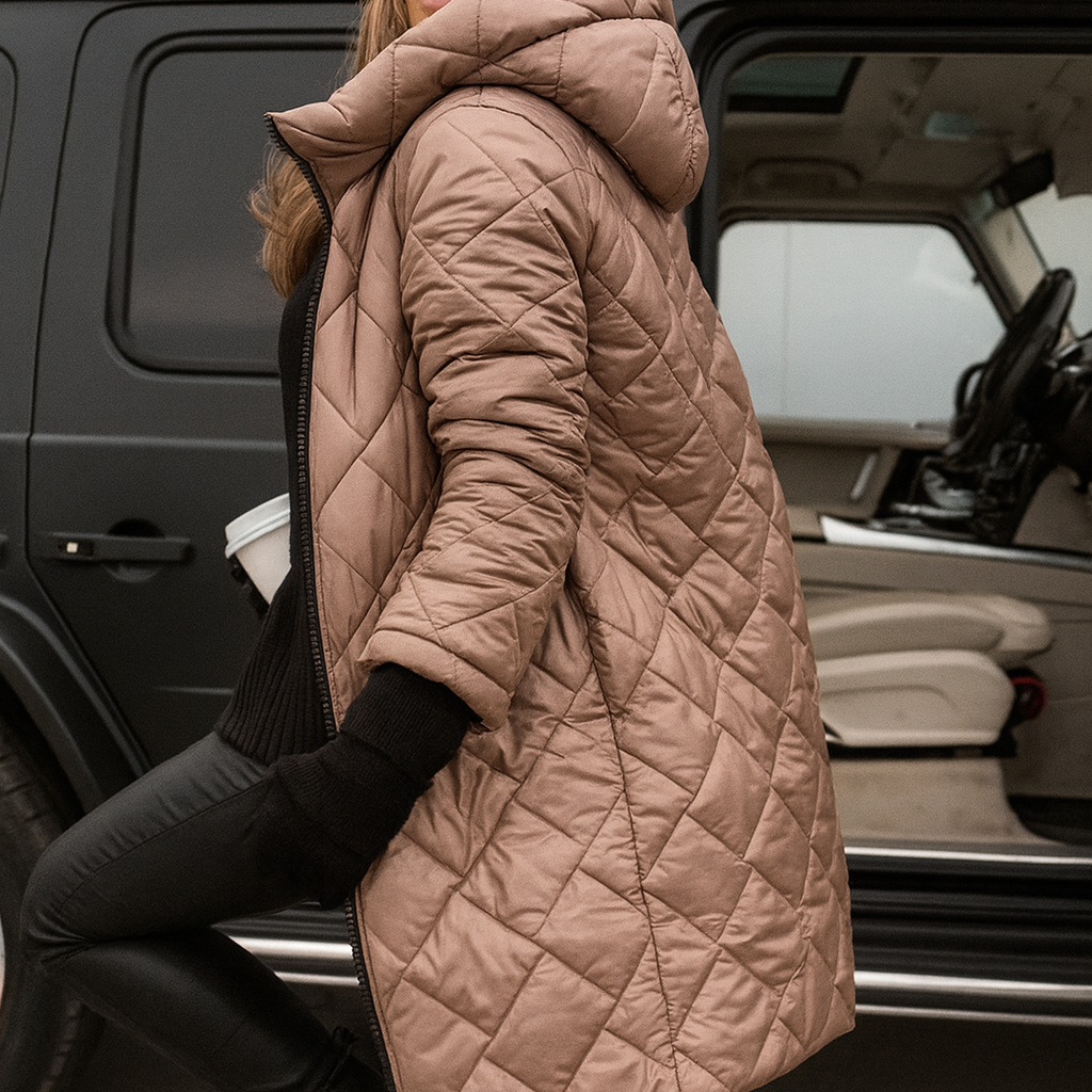 CELINA | Elegant vattert dunjakke i blouson-stil