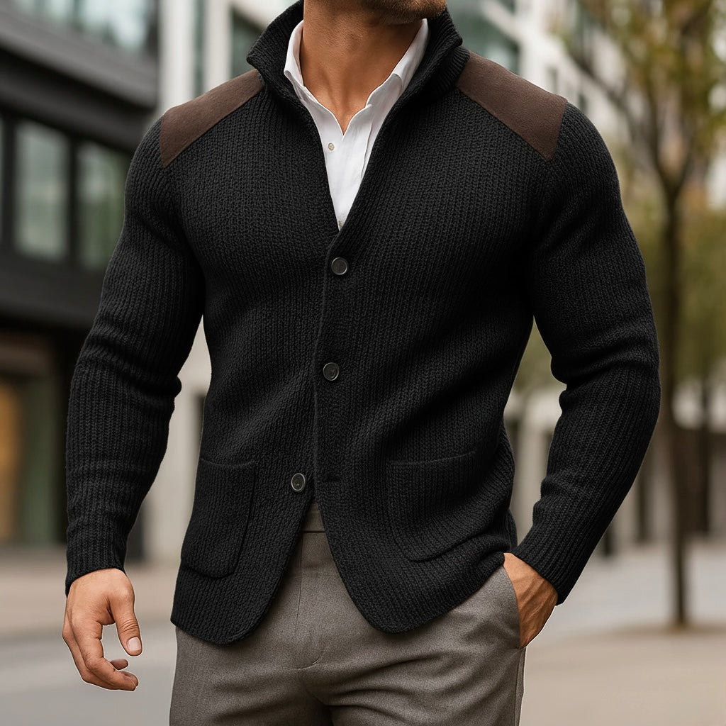 Strikket blazer med tekstur