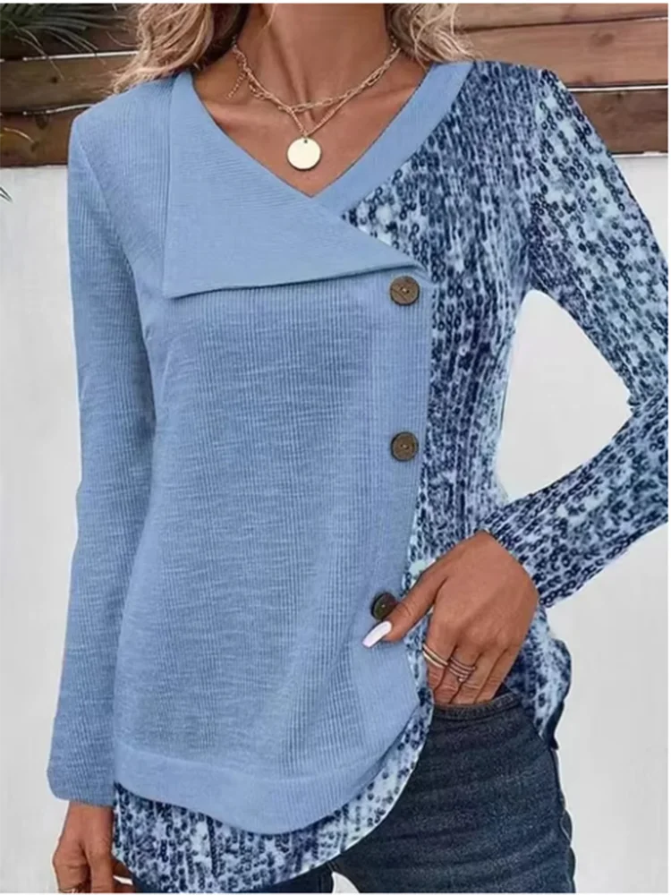 Nelly | Elegant høstbluse med lange ermer