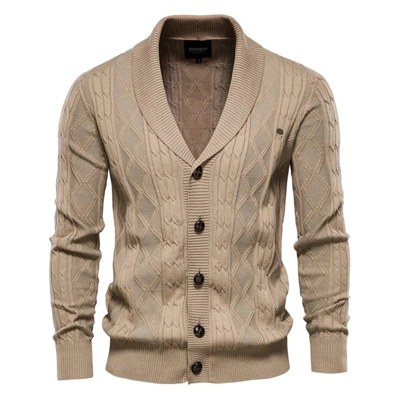 Waldemar | Herrecardigan med knappestolpe