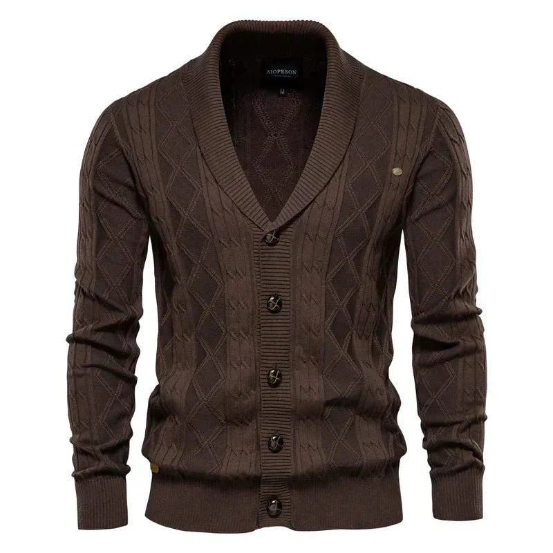Waldemar | Herrecardigan med knappestolpe