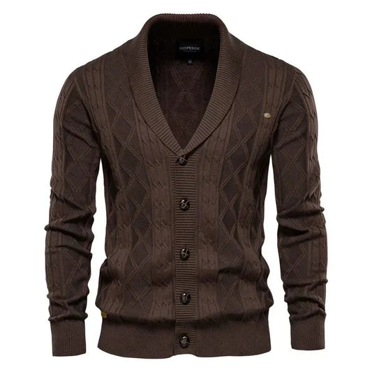 Waldemar | Herrecardigan med knappestolpe