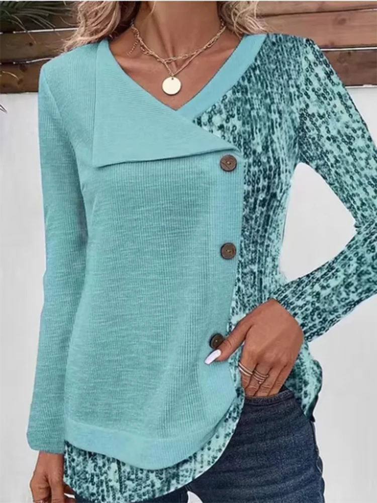 Nelly | Elegant høstbluse med lange ermer