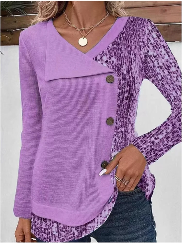 Nelly | Elegant høstbluse med lange ermer