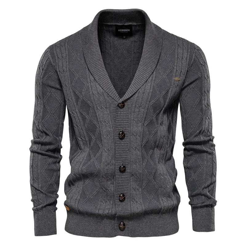 Waldemar | Herrecardigan med knappestolpe