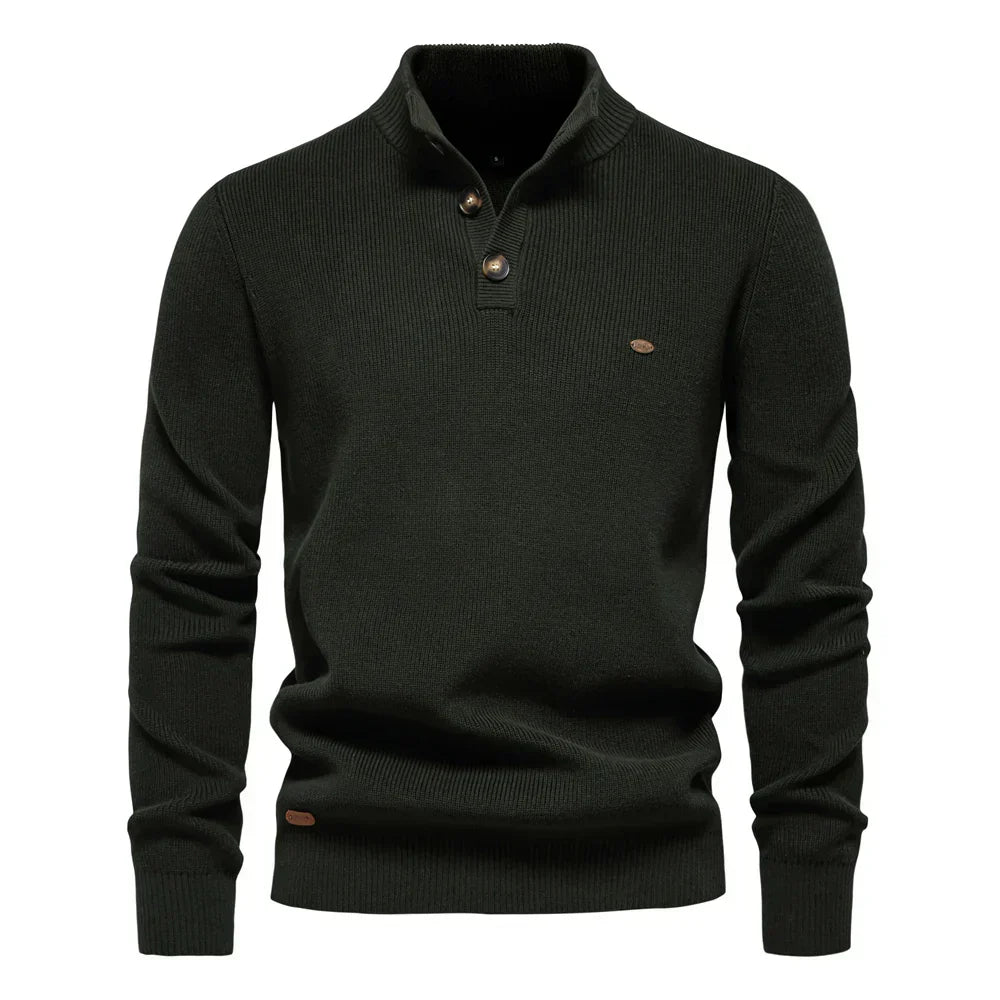Konrad | Stilig herregenser med knappedesign