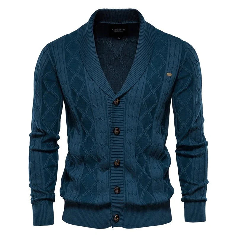 Waldemar | Herrecardigan med knappestolpe