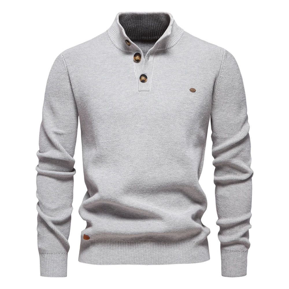 Konrad | Stilig herregenser med knappedesign