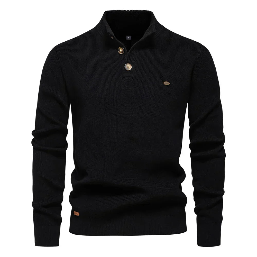 Konrad | Stilig herregenser med knappedesign