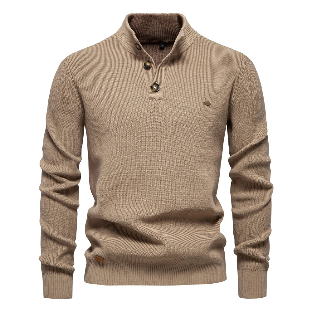 Konrad | Stilig herregenser med knappedesign