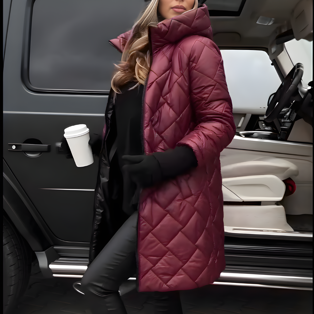 CELINA | Elegant vattert dunjakke i blouson-stil