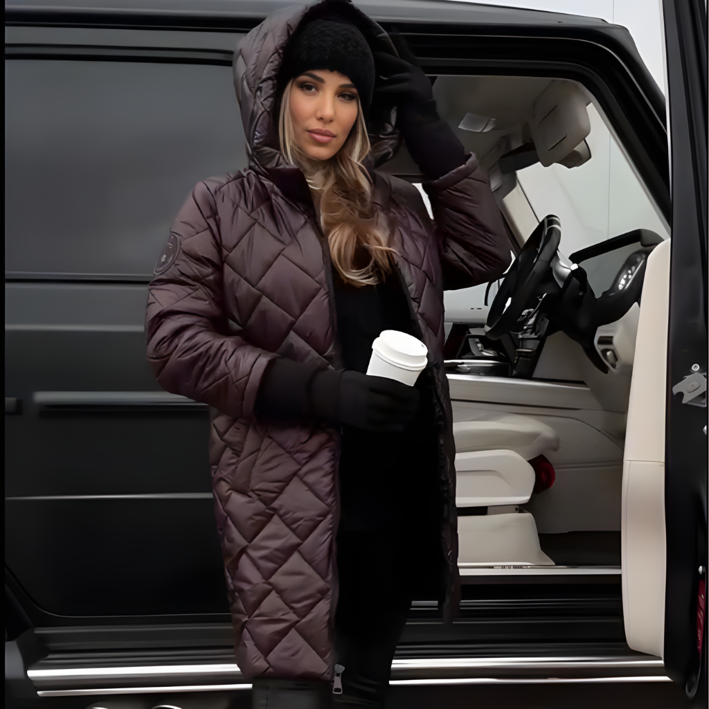 CELINA | Elegant vattert dunjakke i blouson-stil