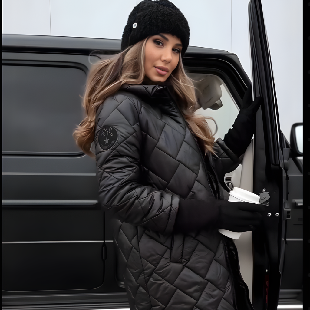 CELINA | Elegant vattert dunjakke i blouson-stil
