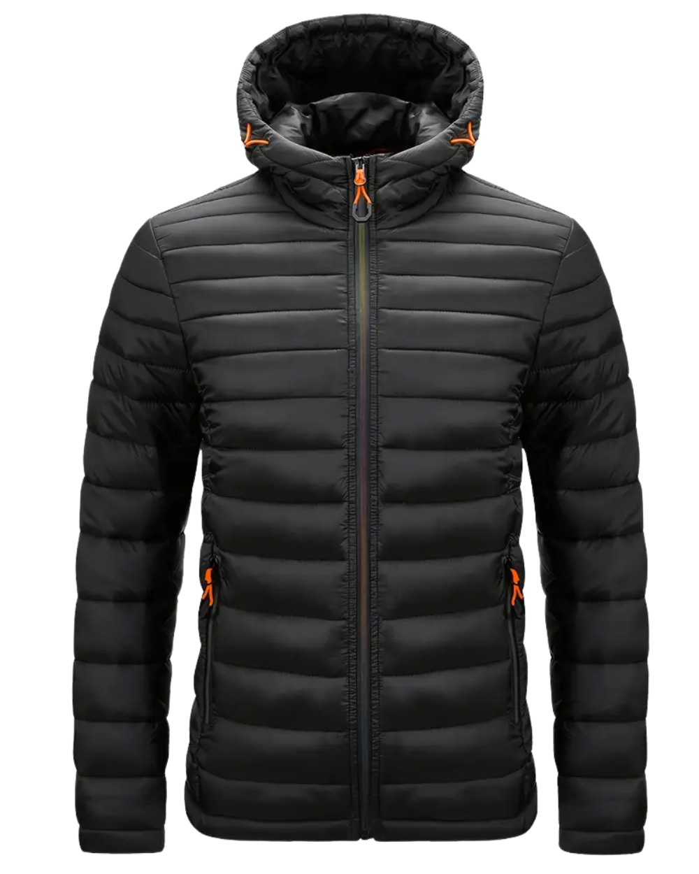 Elegant jakke med hette
