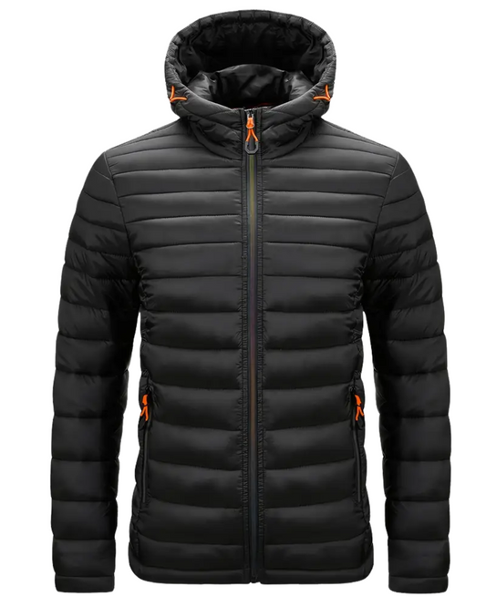 Elegant jakke med hette