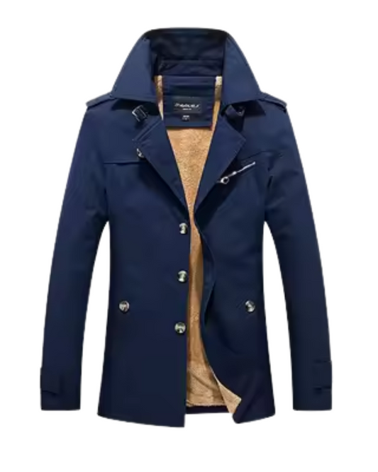 Elegant vattert trenchcoat