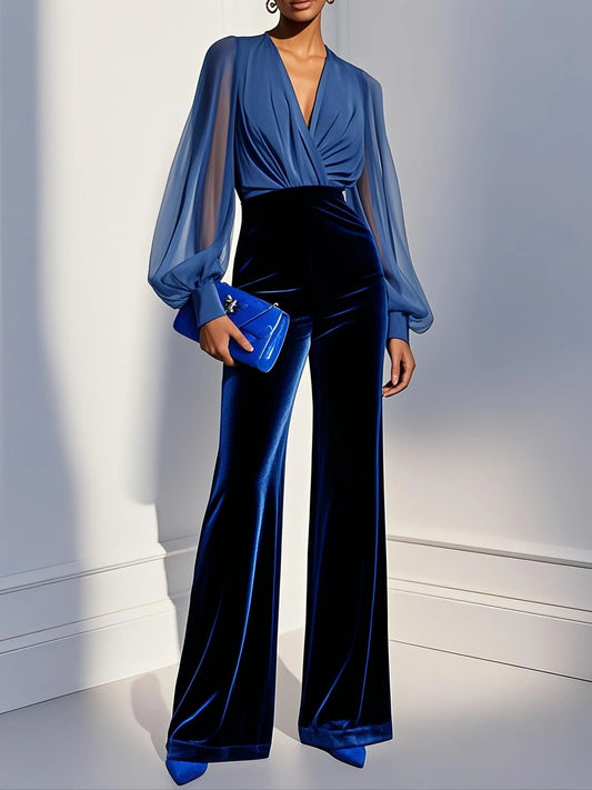 Maud™ | Elegant jumpsuit med V-hals