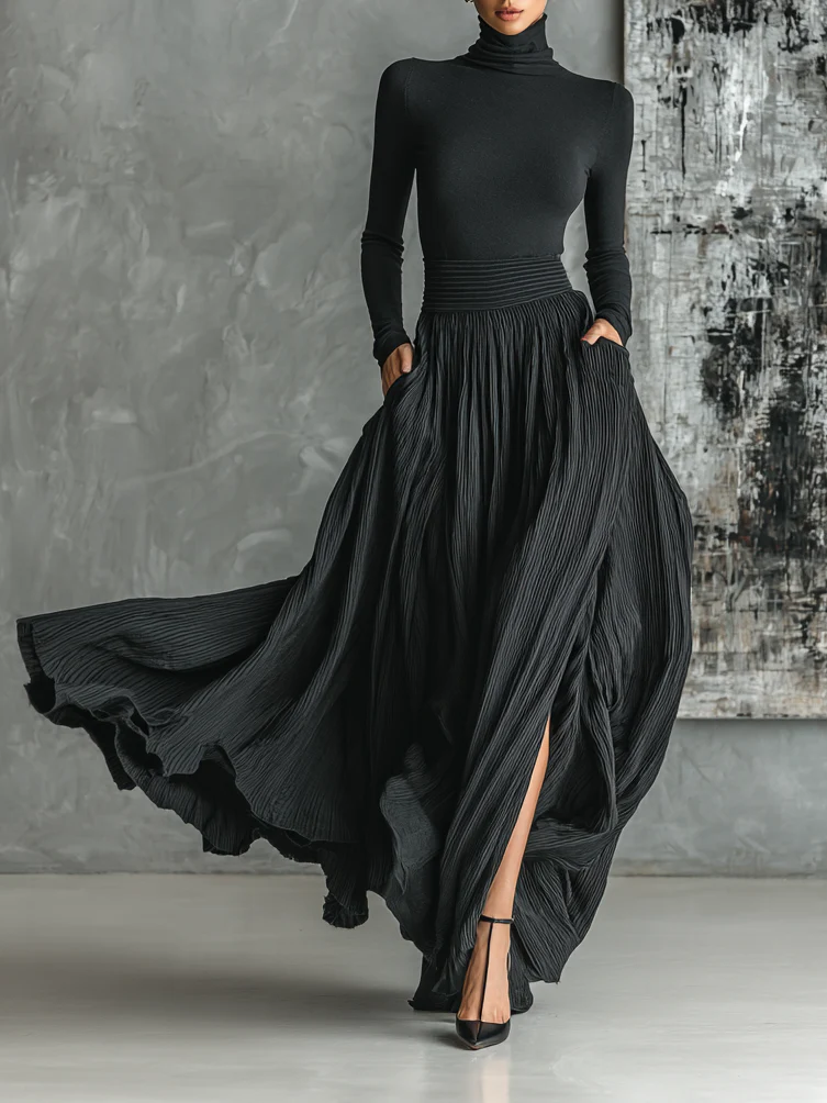 Eva™ | Elegant sett med plissékjole