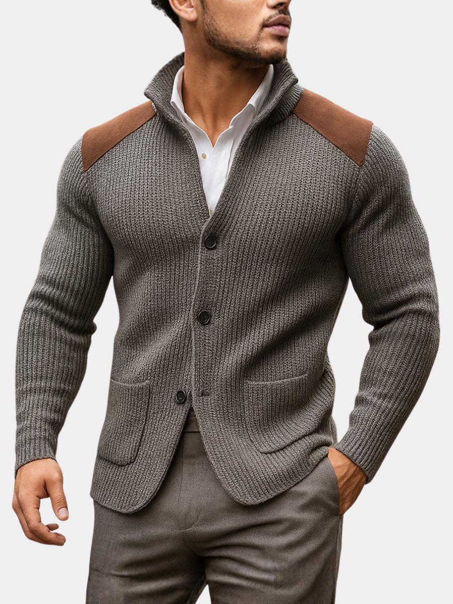 Strikket blazer med tekstur