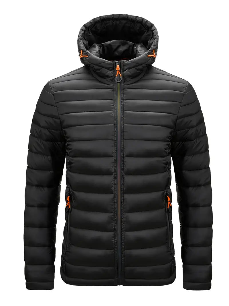 Elegant jakke med hette