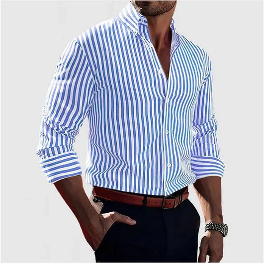 Lorenzo │ Elegant Stripete Skjorte