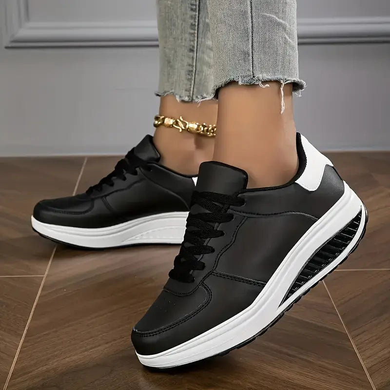 🔥 Kampanje siste dag 50% rabatt | Kyra | Ortopediske sneakers for dames moterikende plattformer