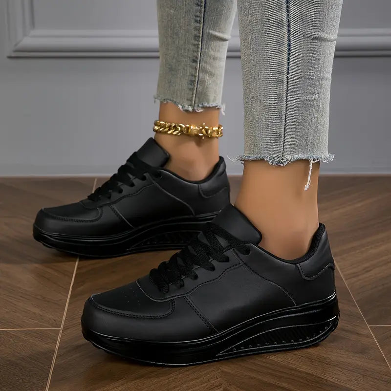 🔥 Kampanje siste dag 50% rabatt | Kyra | Ortopediske sneakers for dames moterikende plattformer