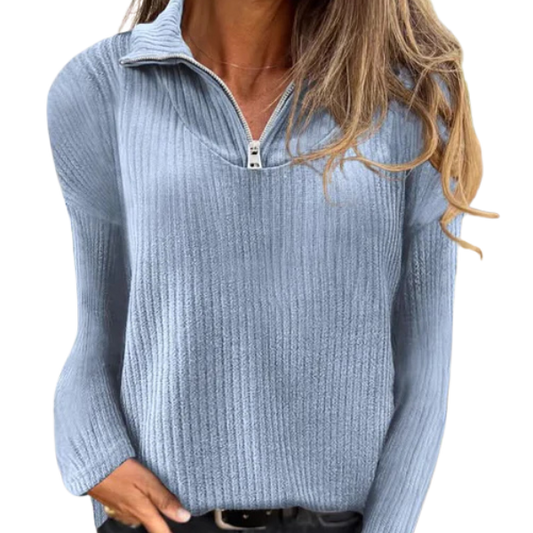 Lucie | Langermet T-skjorte med glidelås