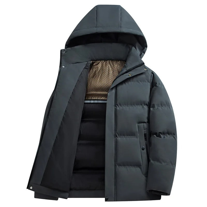 Elegant fleecejakke med hette