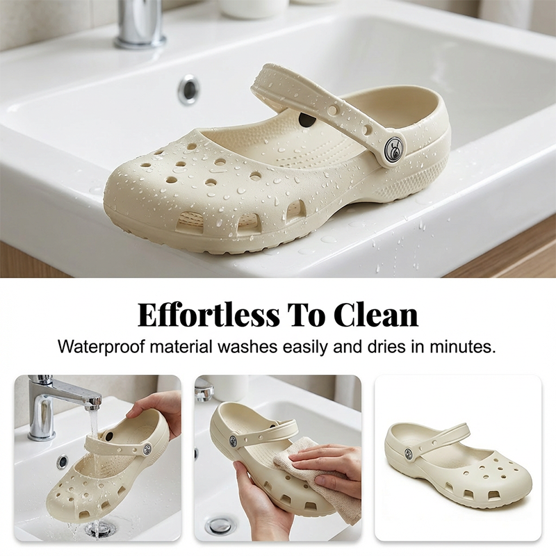 🩴Ny ankomst 40% RABATT!⛱️ Bella | Komfortable Vanntette Slip-On Sko for Damer